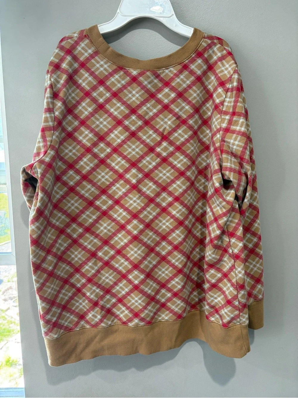 Happy Holidays Red Plaid Holiday Sweatshirt